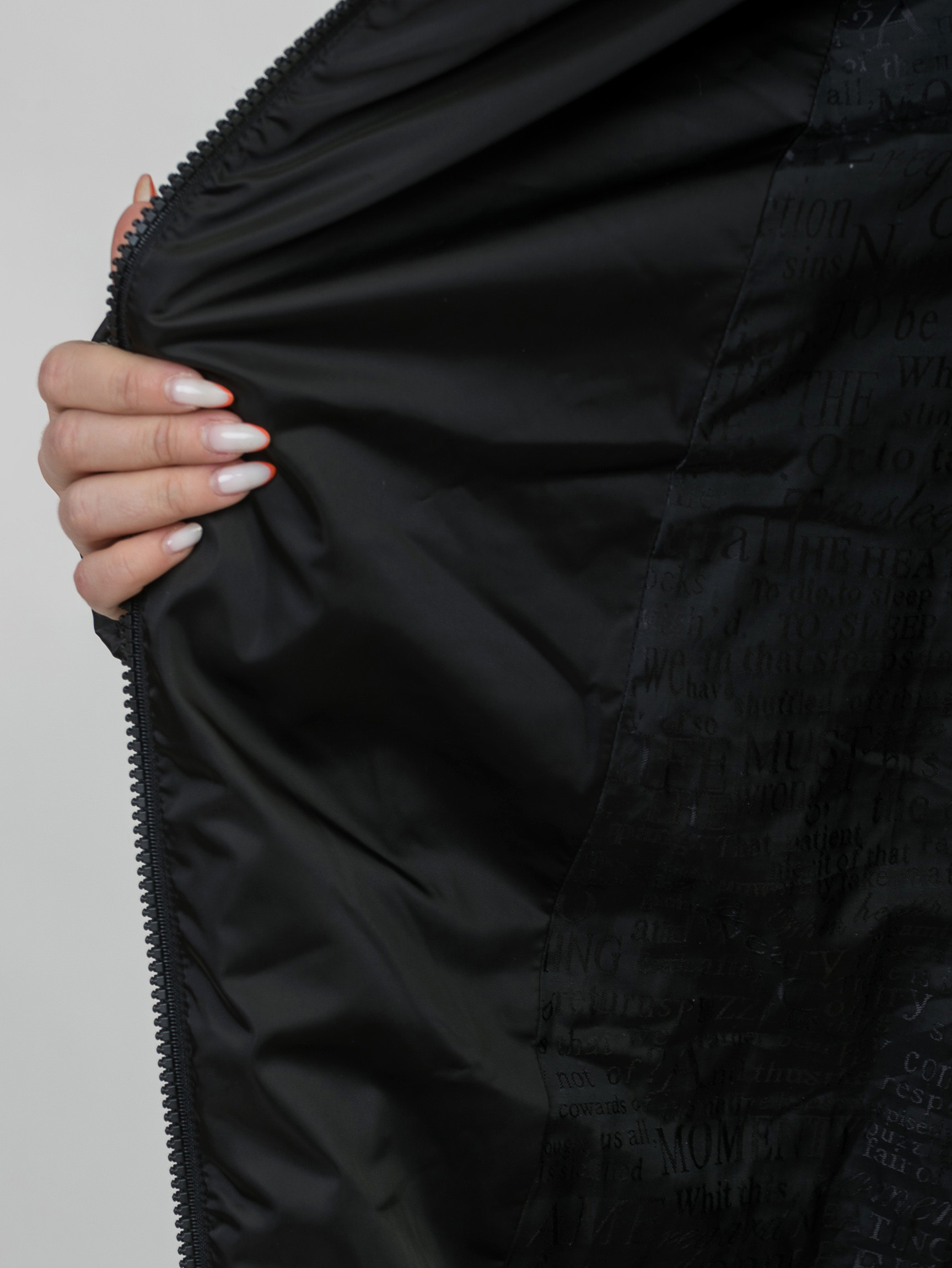 Пальто смесовое астраган+текстиль с капюшоном отделка из меха песца 52818